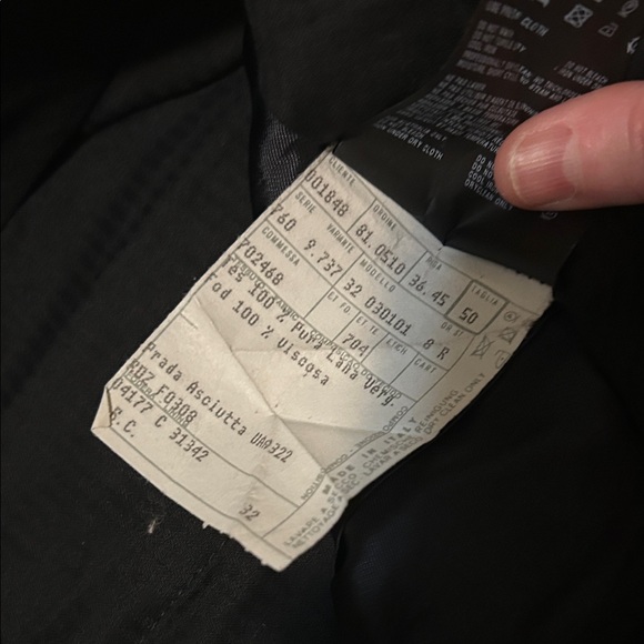 Men's Black Dress Pants Prada - Picture 3 of 7